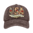 thumbnail image 4 of 250 Anniversary USA Hat 4th of July American Flag Cap Adjustable Retro Denim Hat Patriotic Commemorative Gift for Veterans History Lovers,Coffee, 4 of 6
