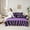 Purple, variant on Feelyou Leopard Zebra Print Twin Bedding Sets 7pcs, Brown Abstract Lines Comforter Set