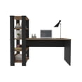 thumbnail image 4 of Escritorio Para Computadora Alameda Mueble De Trabajo Con Estantes MATCH PINO NEGRO, 4 of 9
