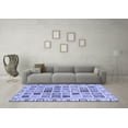 thumbnail image 3 of Ahgly Company Indoor Round Oriental Blue Modern Area Rugs, 4' Round, 3 of 4