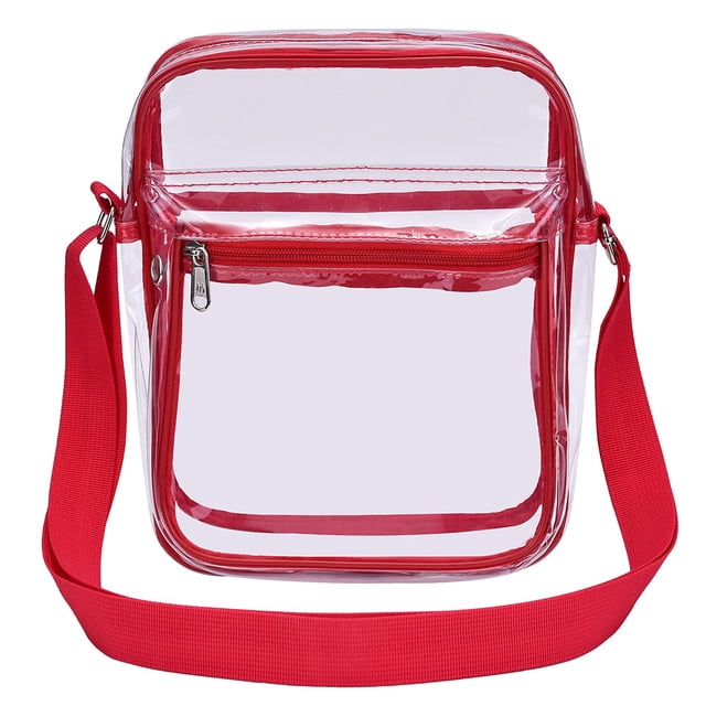 Qarigey Bolso de hombro de PVC Bolso de almacenamiento cruzado impermeable Doble cremallera Estuche de viaje informal Gran capacidad Hombres Type2 NO2