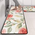 thumbnail image 2 of Kitchen Rugs Sets Of 2,Pioneer Flower Floral Print Pattern Anti Fatigue Kitchen Mat Rugs Non Slip Washable,Decorative Kitchen Floor Mats for Kitchen,Sink,Laundry,17"x47"+17"x47", 2 of 5