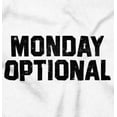 thumbnail image 2 of Monday Optional Work Week Weekend Unisex Plus Fleece Graphic Hoodie Brisco Brands 5X, 2 of 5