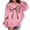 0#$-Pink1689, variant on Hiijoy Oversized Hoodie for Girls Leopard Bow Graphic Sweatshirt Preppy Cute Pullover, Black, Sizes 2-13