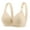 Beige, variant on Womens Bras Women's Plus Size Front-Close T-Back Wonderwire Underwire (Beige,48)