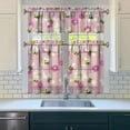 thumbnail image 3 of Kitchen Curtains 36 Inch Short - 3 Panel Set with Cute Bumble Bee and Honeycomb Print, Rod Pocket Window Curtain, 100% Polyester for Bee Lovers, Farmhouse, Kitchen, Living Room, Easy Wash, 3 of 6