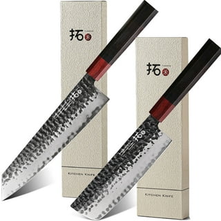 MITSUMOTO SAKARI 4 inch Damascus Paring Knife, AUS-10, in Sandalwood Gift  Box