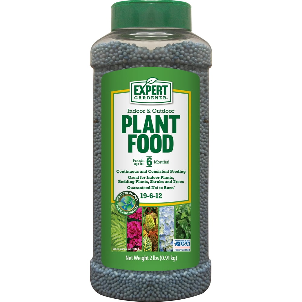 Expert Gardener Indoor & Outdoor Slow Release Plant Food Fertilizer 19612, 2 lb.
