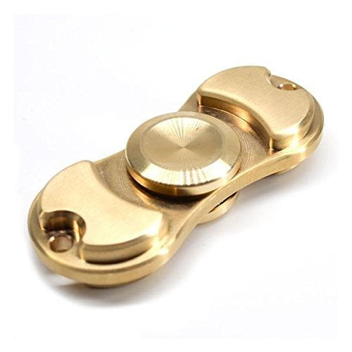Pack Of 2 3 Gear Metal Hand Spinner Toy Silver Golden 