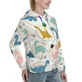 thumbnail image 6 of Sigee Cute Dinosaurs for Women's Pullover Hoodie Sweatshirts Adult Casual Long Sleeve Sweatshirts ,Sizes S-2XL-X-Large, 6 of 7