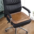 thumbnail image 3 of Cojín de bambú para asiento, cojín para silla de verano, cojín para asiento de coche, transpirable y antideslizante, 3 of 5