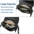thumbnail image 4 of URSOFINE Genuine Leather Crossbody Bag for Women Flap Over Shoulder Handbag Multi-Pocket Small Hobo Purse for Daily Use, 4 of 7