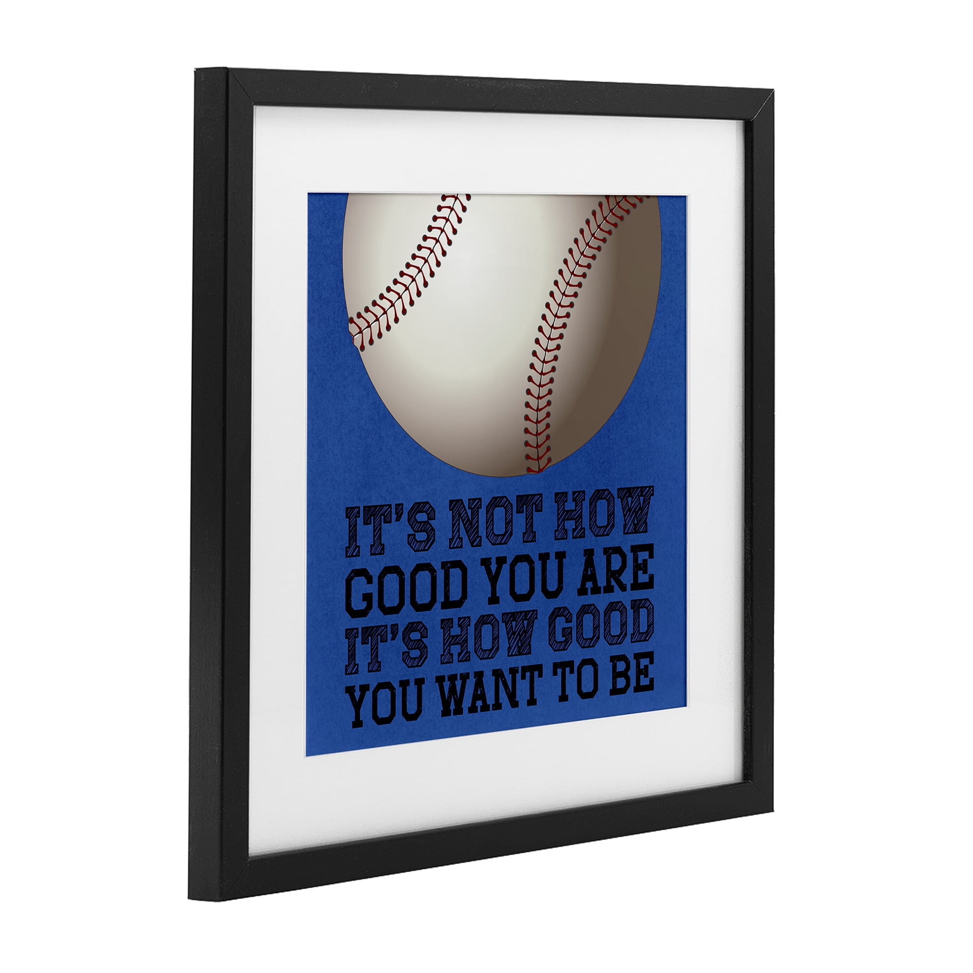 How Good You Want To Be Black Framed Print Under Glass, design by Marcus Prime