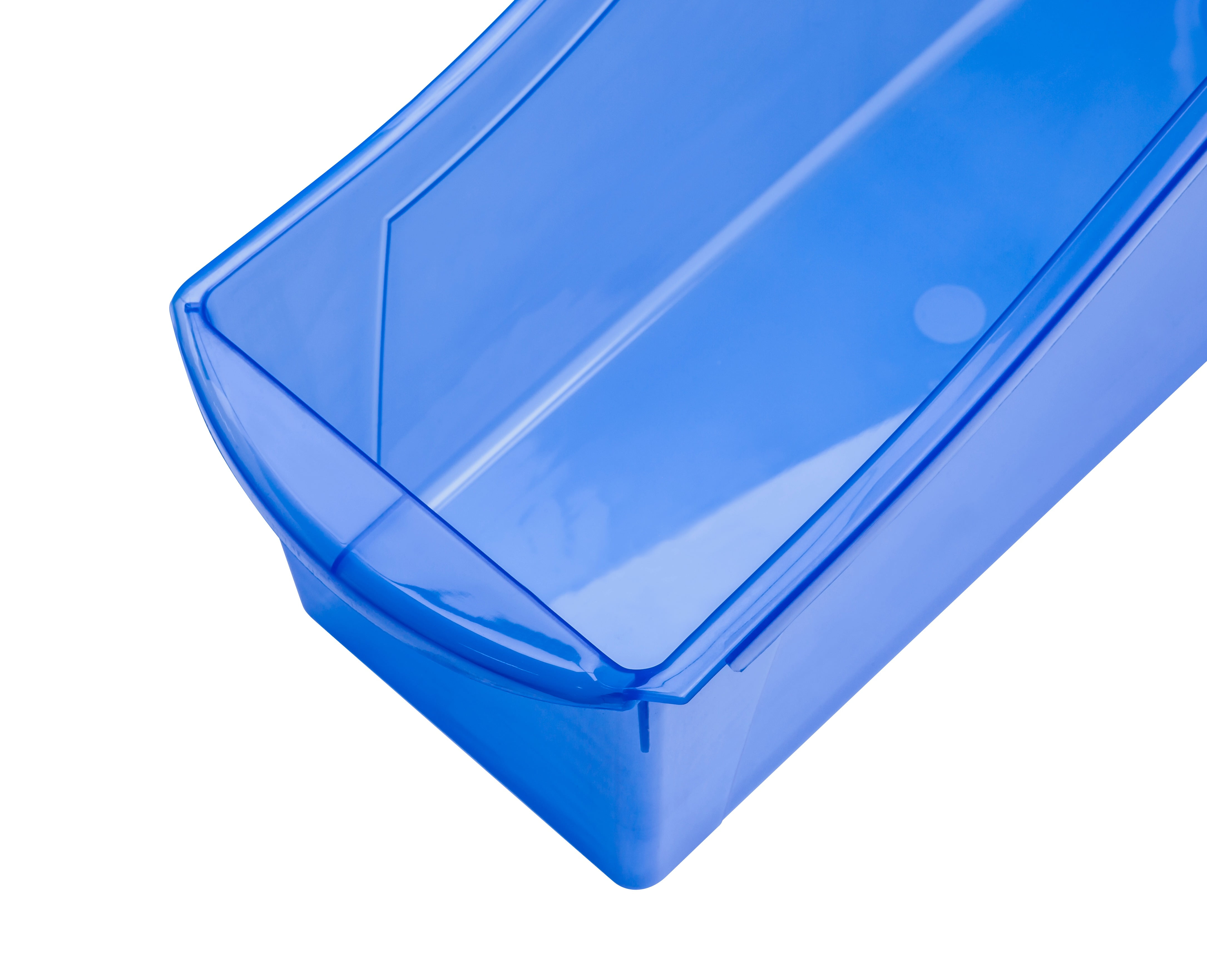 Pen+Gear Plastic Desktop Book Organzer Bin, Clear Blue