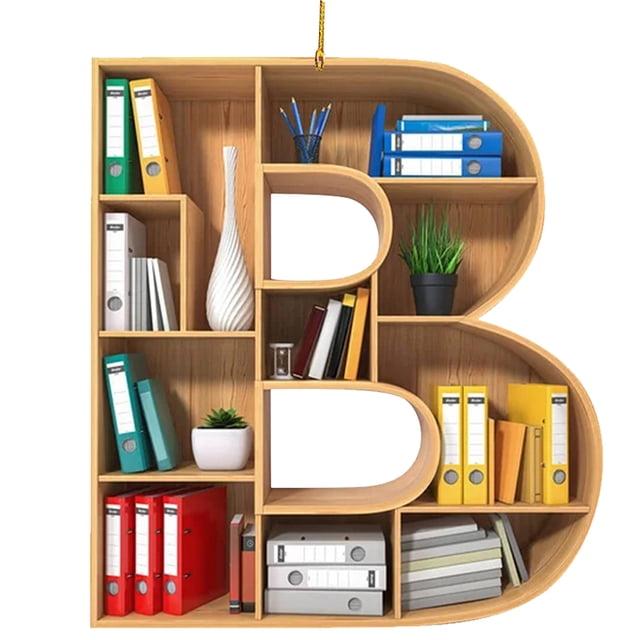 Adorno Bibliotecario para Amantes Los Libros Libro en Forma Letra Acrílico Navidad