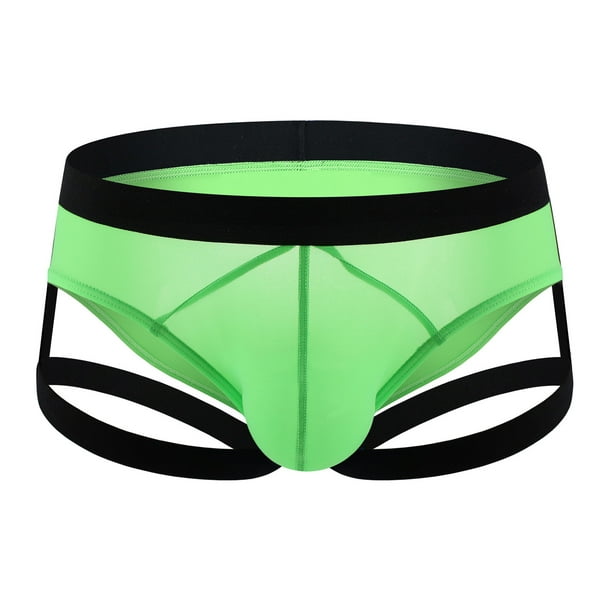 RXIRUCGD Underwear Men's Fashion Boxer Shorts Mesh Breathable Sexy  Underpants Mens Underwear Sexy Green 