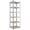 Silver, variant on 16 in x 16 in x 72 in,6-Tier Metal Storage Shelving Unit, 2250 lb Capacity, Square Boltless Rack,Black