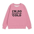 thumbnail image 4 of Girls Crewneck Oversized Sweatshirt Kids Fashion Long Sleeve Pullover Tops 1-12 Years, 4 of 6