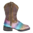 thumbnail image 5 of Roper Western Boots Girls Glitter Rainbow Zip Tan 09-017-1903-2141 TA, 5 of 5