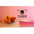 thumbnail image 1 of Vinyl Wall Decal Sticker : Cakes Home Decor Picture Art 10 x 20 Inches, 1 of 1