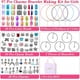 thumbnail image 2 of Kit de fabricación de pulseras de bricolaje para niñas, 96 piezas, kit de pulseras con abalorios, dijes colgantes, pulseras, collar, cadena. Afortunado Sencillez, 2 of 5