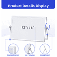 thumbnail image 5 of MXG Double-Sided Magnetic Dry Erase Board with Adjustable Stand, Markers and Eraser, 12x16" Desk Small Whiteboard for Students, Home and Office, 5 of 9