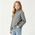 thumbnail image 4 of Hurxie Girls Long Sleeve Shirts Crewneck T-Shirts, Kids Crewneck Sweatshirt for Girls 130, 4 of 6