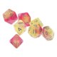 thumbnail image 5 of Juego de 7 dados poliédricos de plástico para juegos de mesa, D4-D20, para juegos de rol DND RPG Estilo 11, 5 of 9