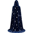 thumbnail image 5 of HuangHuanChen Womens Hooded Cape Darkness Renaissance Halloween Medieval Cloak with Cuffs for Witches Hobbit Goth Ren Fair Elf Cape XS, 5 of 5