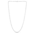 thumbnail image 5 of JewelStop Sterling Silver Diamond Cut/Textured Finish 2.5mm Moon-cut Bead Chain with Lobster Clasp - 18", 5 of 6