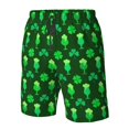thumbnail image 4 of Balery leaves and glasses of beer for St. Patrick's Day Traje de Baño Estilo Hawaiano para Hombre, Shorts de Secado Rápido con Bolsillos-3X-Large, 4 of 6