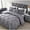 Gray, variant on The Nesting Company Spruce Pinch Pleat Bedding Set 4 Piece Microfiber Comforter Set 2 Pillow Shams & 1 Decorative Pillow