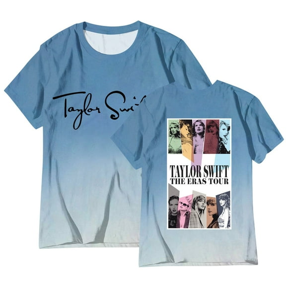 TayIor Swft Concert Music Album Womens Tshirts Tay Eras Tylor Shirts Women Singer Fans Short Sleeve T-shirts Music Tay Lover Gifts Printed Tees Tops TKFASHION Purple Pink M