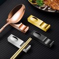 thumbnail image 4 of Paokuoon Stainless Steel Utensil Holder Chopstick Holder Stainless Steel Cutlery Holder Multi purpose Tableware Storage Rack Kitchen Organizer for Home Chopstick Rest Organizer, 4 of 7