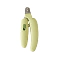 thumbnail image 5 of Banana Shaped Pet Nail Clippers Stainless Steel Claw Trimmer with Safety Guard Lock for Cats Small Dogs Rabbits Grooming Tool and Bleeding Prevention, 5 of 6