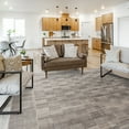 thumbnail image 7 of Gertmenian Bloom Lyla Modern Checkered Gray Area Rug, 6x9, 7 of 7