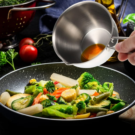 Tineasur  Stainless Steel Small Saucepan with Lid Simple Design for Home Cooks
