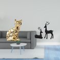 thumbnail image 2 of Estatua decorativa de ciervo con gato, figura de animal, escultura artística, adorno para chimenea, mesa, sala de estar, estudio o balcón., 2 of 8