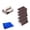 White #9, variant on Carborundum Emery Sponge, Heavy Duty Scouring Pads with Handle for BBQ Grill Cast Iron Pots Pans Rust Eraser Cleaning Brush