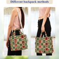 thumbnail image 4 of FORMRS Womens Corduroy Tote Bag Crossbody Shoulder Purse Handbag with Detachable Strap, Christmas Plaid Pattern, 4 of 7