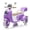 Purple, variant on 12V Kids Ride On Motorcycle, 2-Seater 3-Wheel Electric Scooter for Kids 3-6, Dual Motor Ride On Toy with Bluetooth, Music, LED Headlight, Storage Trunk,Purple