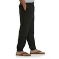 thumbnail image 3 of Harbor Bay by DXL Big and Tall Men's Cinched-Hem Jersey Pants Black, 8XL, 3 of 7