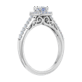 thumbnail image 2 of 1/2 Carat Prong Set Diamond Engagement Ring Band in 14K White Gold (Ring Size 10.25), 2 of 5