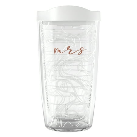 

Tervis Bride and Groom Mr and Mrs Made in USA Double Walled Insulated Tumbler Travel Cup Keeps Drinks Cold & Hot 16oz Classic Mrs