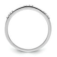 thumbnail image 2 of Sterling Silver Rhodium Plated Diamond Ring QR4793, 2 of 6