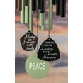 thumbnail image 6 of 36"H Laser Etched Painted Wood Hand Tuned Windchime, "Peace", Scale "E", 6 of 6