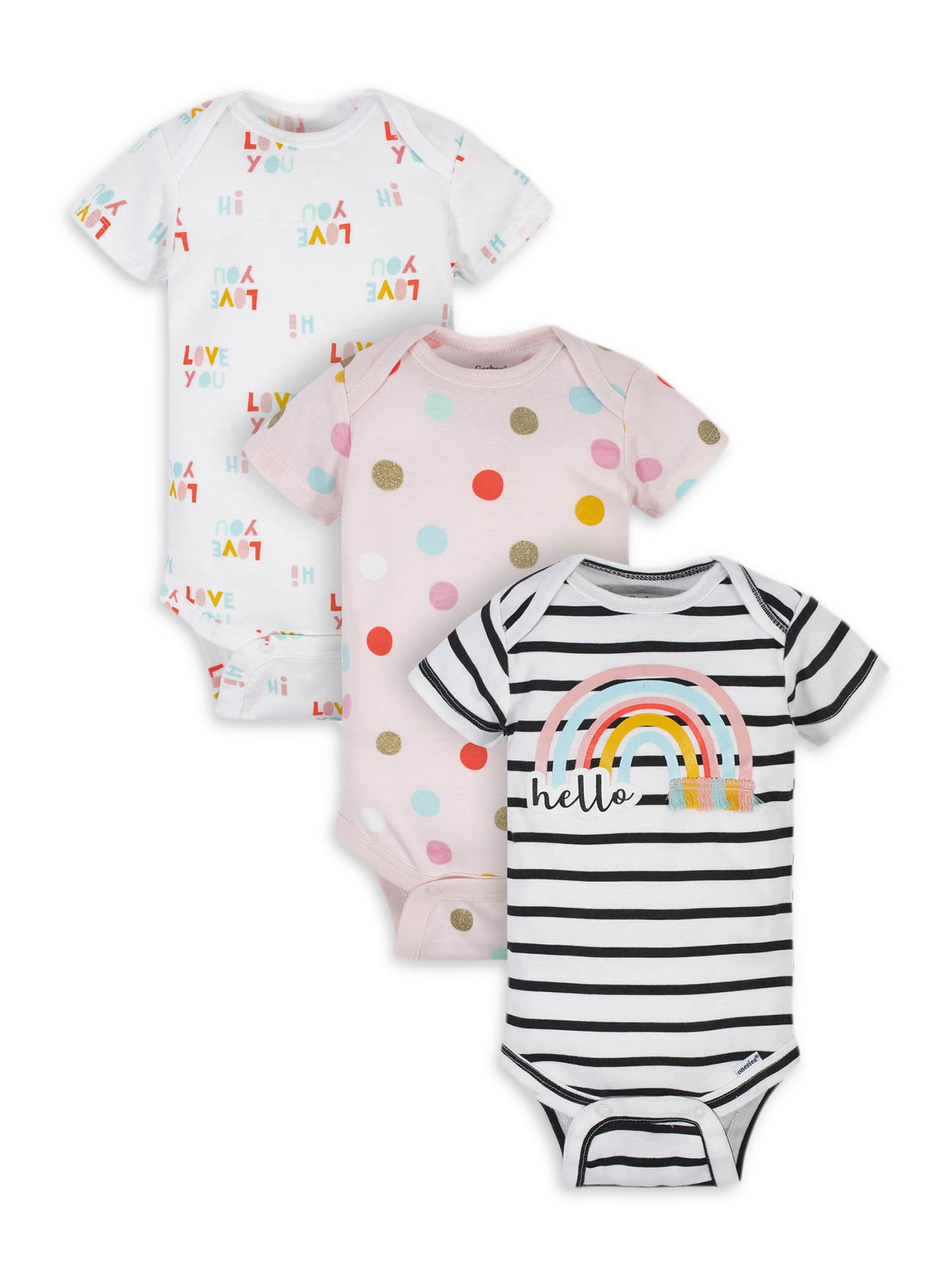 gerber organic onesies 3 pack
