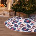 thumbnail image 5 of Sikiie record rock music Skull Nativity Christmas Tree Skirt, Jesus Christian Winter Holiday Tree Mat Decoration(30-48IN)48", 5 of 6