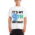 thumbnail image 5 of It's My 9th Birthday 9 Nine Happy Birthday Girls T-Shirt White L, 5 of 5
