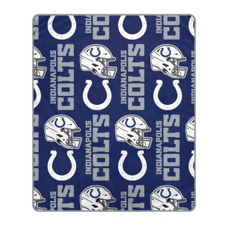 Pegasus Indianapolis Colts 50" x 60" Homefield Stacked Logos Ultra Soft Blanket